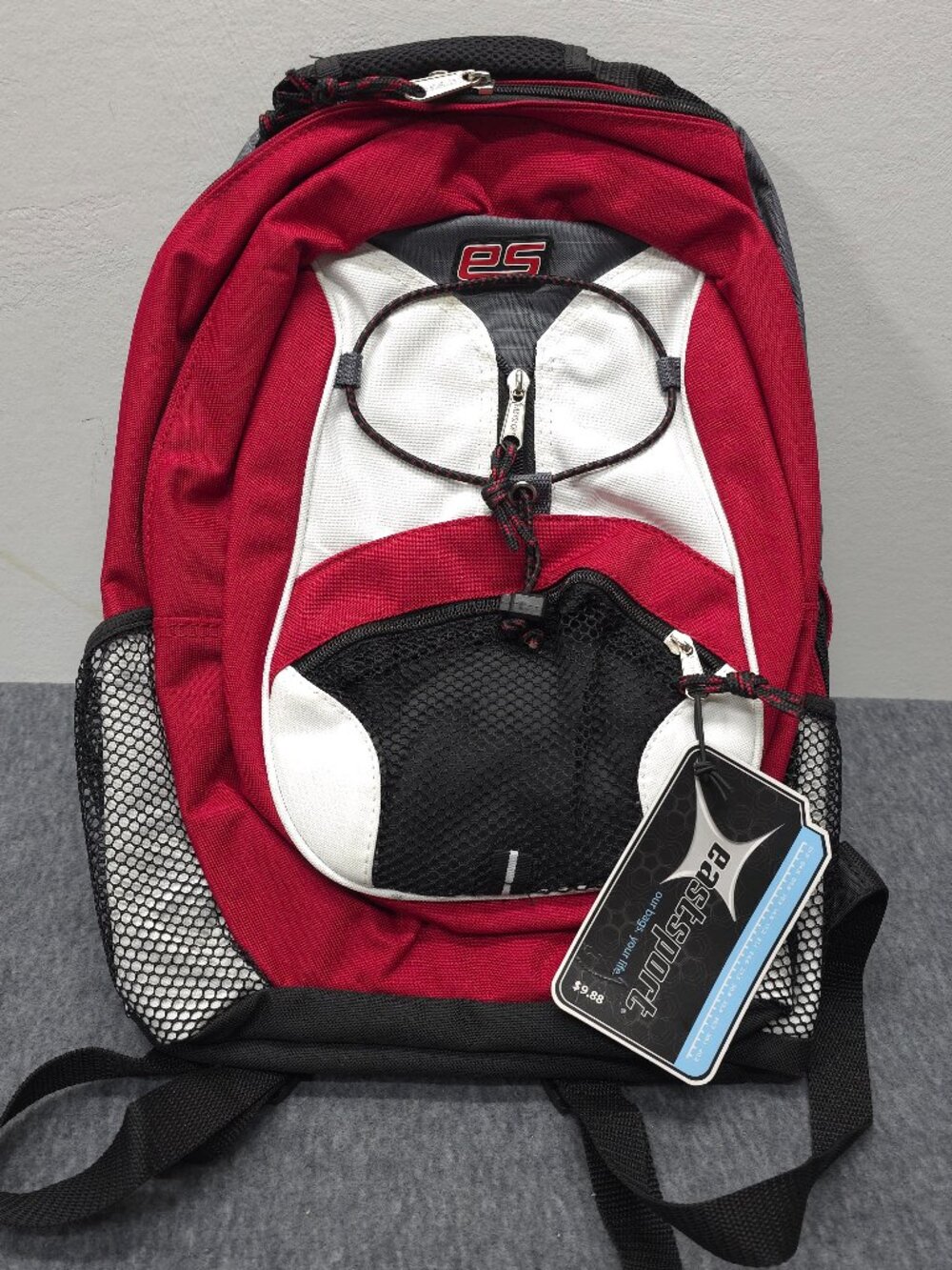 Eastsport Dome Backpack Red White Black NWT Older Style School Bag